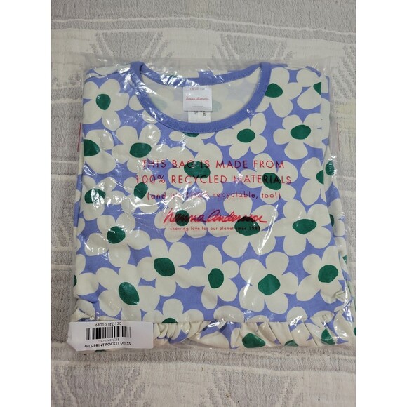 Hanna Andersson Long Sleeve Playground Dress w/ Pockets‎ Size 8 Mini Daisy - Picture 2 of 2